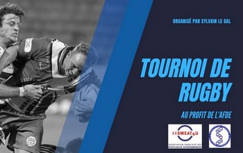 Tournoi de rugby dans le Bordelais, organisé au profit de l’AFDE